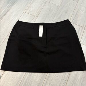 Topshop Black Mini Skirt — Straight Silhouette